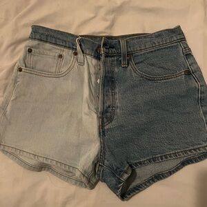 Levis denim shorts 501